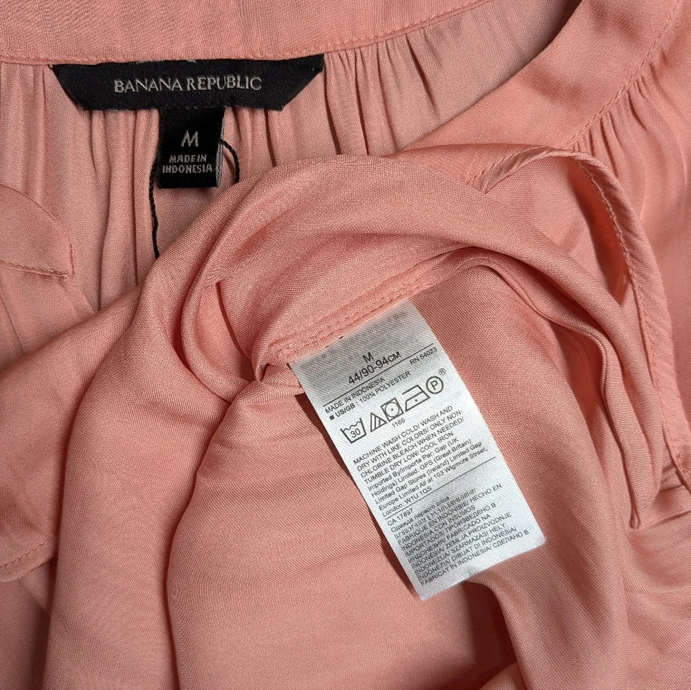 Banana Republic Blush Pink Long Sleeve Blouse – Size M - Picture 6 of 8